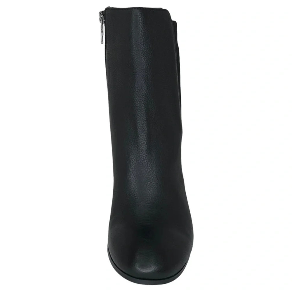 Kenneth Cole NY Justin Black Leather Womens Heeled Ankle Boots Size 10M - Picture 5 of 11